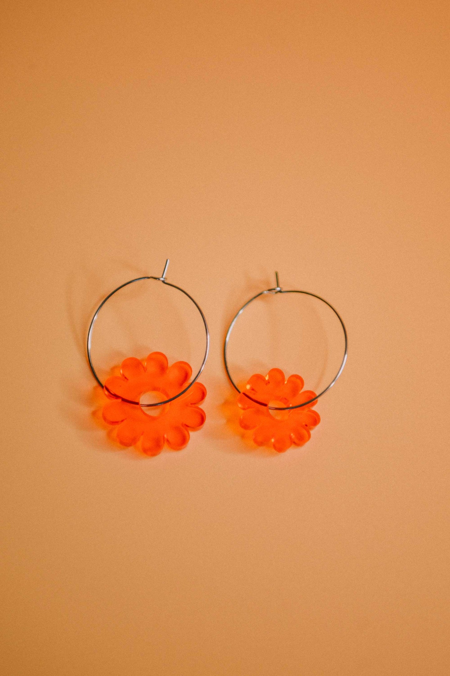 Flower Power Hoop Earrings